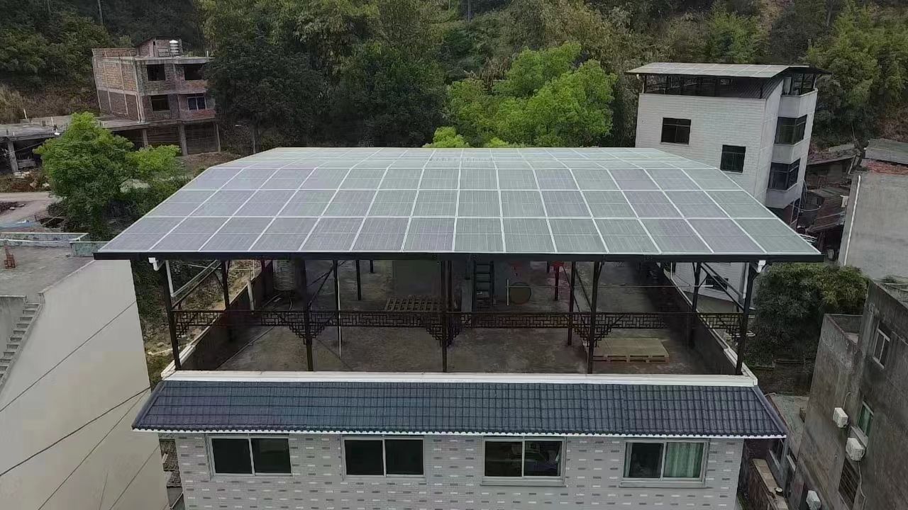 沅江15kw+10kwh自建别墅家庭光伏储能系统